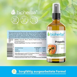 Bioherba Bio Halsspray Propolis Extrakt Tropfen 50 ml