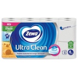 Zewa Toilettenpapier Ultra Clean 4-lagig, 8 Rollen