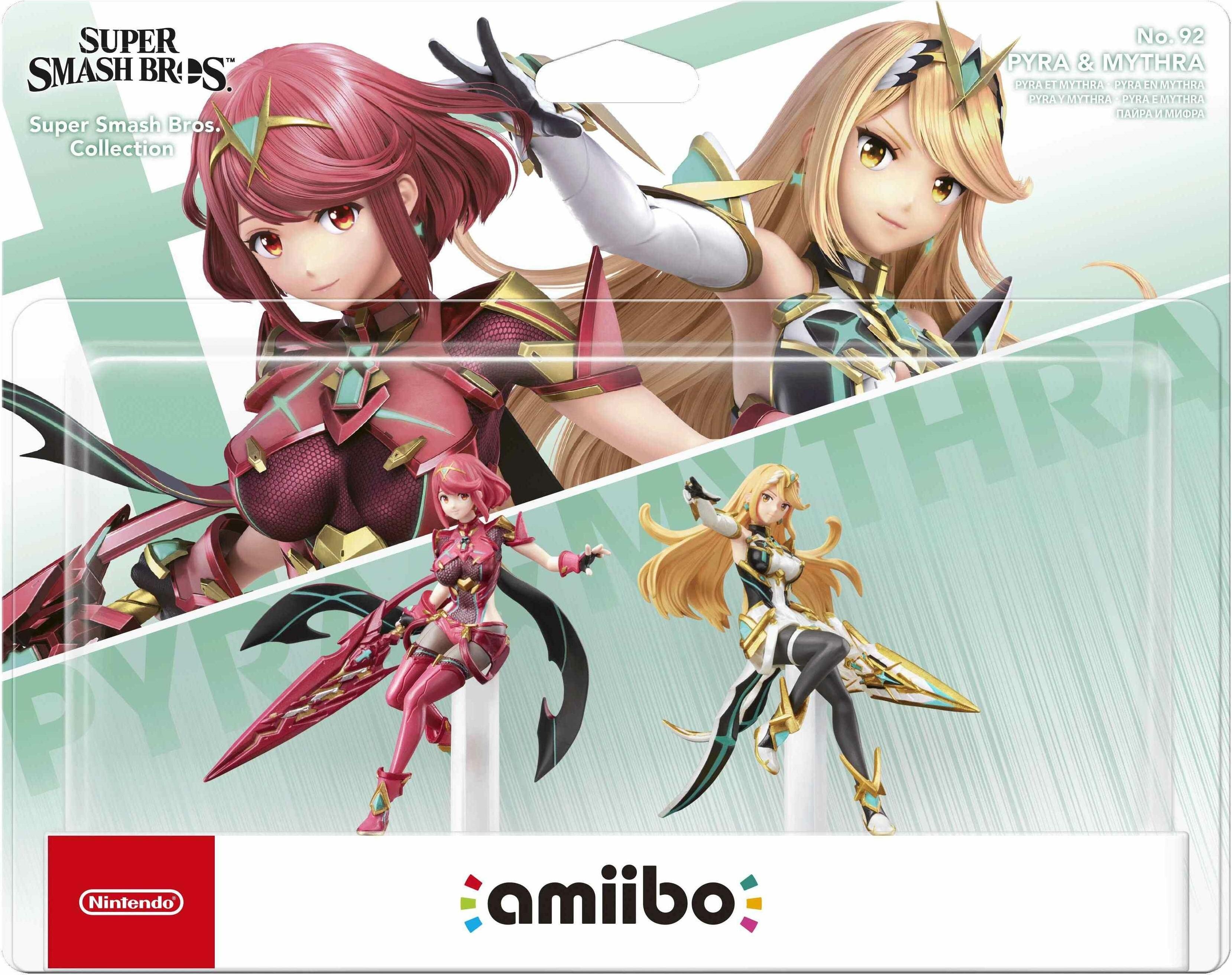 Nintendo amiibo Super Smash Bros. Character - Pyra und Mythra (Switch, 3DS, Wii U), Weiteres Gaming Zubehör, Mehrfarbig