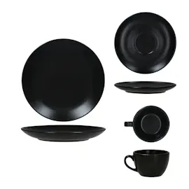 Mambocat Panther Kaffeeservice 18-tlg. schwarz
