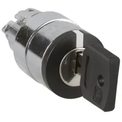 Schneider Electric ZB4BG2K3333E Frontelement für Schlüsselschalter ZB4, 2 Positionen