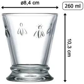 La Rochère La Rochere Wasserglas Biene 0,26 l 6-tlg.