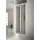 Forte Domino Duschtür rechts 95 x 185 cm Dusch-Falttür weiß