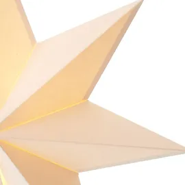 Star Trading Weihnachtsstern Karo 52 cm Weiß