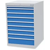 Bedrunka + Hirth Schubladenschrank »«, BxHxT: 70,5 x 101,9 x 73,6 cm, grau/blau - grau | blau