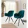 OTTO home Esszimmerstuhl Elli Samtstoff blau 2er Set