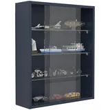 VCM Holzglas Hängeschaukasten Wandvitrine Sammeldekoration Sammlervitrine Drivalo M Anthrazit