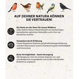 dehner natura premium Wildvogelfutter Erdnussbutter im Glas, Rosine, 8 x 340 g