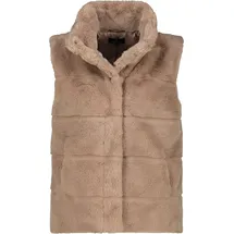 Monari Outdoorjacke 809140 Flauschige Felloptik mit Stehkragen braun M (38)