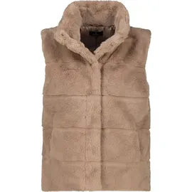 Monari Outdoorjacke 809140 Flauschige Felloptik mit Stehkragen braun M (38)