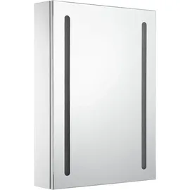 vidaXL LED-Spiegelschrank 50 cm weiß