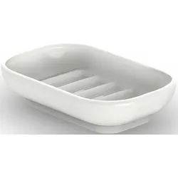 Porzellan Seifenschale oval weiß