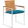 vidaXL Gartenstuhl 8 St. mit Kissen 8 x 8 x 8 cm blau