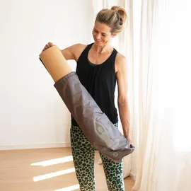 Bodhi Easy Bag Yogamattentasche aus Polyester mit Print Siddhasana Taupe braun|grau No Size