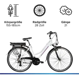 Zündapp Z802 28 Zoll RH 48 cm Damen weiß/lila