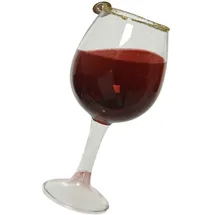 Christmas Decorations Kaemingk Christbaumschmuck Weinglas 12,5cm Alkohol Weihnachtskugeln Weihnachtsbaum bordeaux