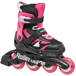 Rollerblade Inline Skates Microblade (Rollen: 72mm/80A, Kugellager: SG3) schwarz/rosapink Mädchen