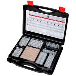 3M Bumpon Set 017 Elastikpuffer, Koffer mit mehr als 700 Stück, transparent und schwarz