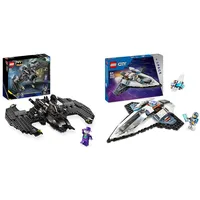 LEGO DC Batwing: Batman vs. The Joker, ikonisches Flugzeug-Spielzeug & City Raumschiff, Weltraum-Spielzeug mit Space Shuttle für Kinder zum Bauen