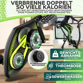 TRETMANN NEU 3in1 Heimtrainer Fahrrad klappbar -extra komfortabel& leise- [SoftFoam] DEKRA - mit tiefem Einstieg Hometrainer Fahrrad Ergometer klap...