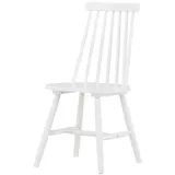 Livetastic Stuhl-Set, Weiß, Holz, Kautschukholz, zylindrisch, 43x88x50 cm, Esszimmer, Stühle, Esszimmerstühle, Vierfußstühle
