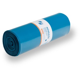 Deiss 10002 Premium-Abfallsäcke aus Recycling-LDPE 120 l blau 150 Stück