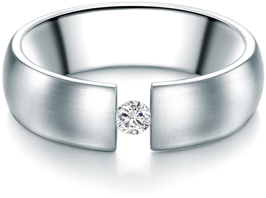 Trilani Ring aus Edelstahl in Silber mit verziert mit Kristallen von Swarovski® Ringe Damen