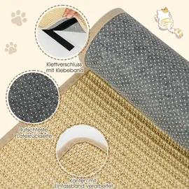 Costway Kratzmatte 80 x 50 cm beige