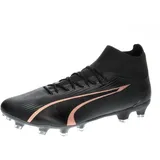 Puma Ultra Pro FG/AG Soccer Shoes, Puma Black-Copper Rose, 39 EU