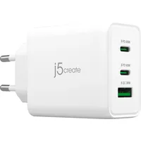 J5create JUP3365E-EN 65-Watt-GaN-USB-C-Ladegerät mit 3 Anschlüssen - EU