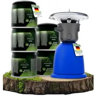 camplora Campingkocher 1-flammig mit Piezozündung für 190 g Stechgaskartuschen