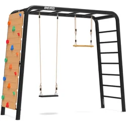 BERG PlayBase Medium TL (Gummischaukel + Trapez + Kletterwand) 3m2