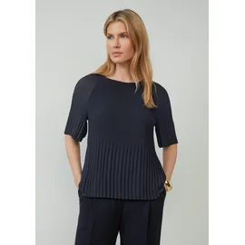 s.Oliver Plissierte Chiffonbluse Blau 34