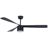 LUCCI Peregrine LED 142 cm Deckenventilator schwarz