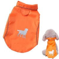 huihuijia Regenmantel Hunde Klein Hunde Regenmantel Wasserdicht Hundemäntel wasserdicht und warm Regenmantel für Hunde Haustier Regenmantel Welpenregenmantel orange,Small