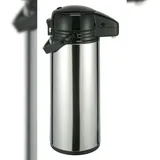 Gravidus Edelstahl Airport Pumpkanne Thermoskanne Fassungsvermögen 1,9 Liter