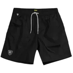 Blauer für Herren. 25SBLUN02515 Schwarzer Logo-Schwimmanzug (M), Strandbekleidung, Polyester