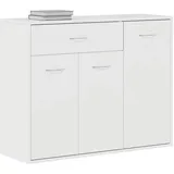 vidaXL Sideboard 88 x 70 x 30 cm Hochglanz-Weiß