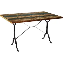 SIT Möbel TABLES & CO Tisch Gusseisen/Altholz - Schwarz