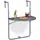 Relaxdays Balkonhängetisch klappbar 59,5 x 63 cm Grau
