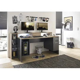 bega office Gaming Desk 39-269-T3 grau/artisan eiche