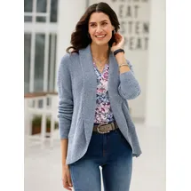 Inspirationen Strickjacke in Rauchblau-Meliert 52