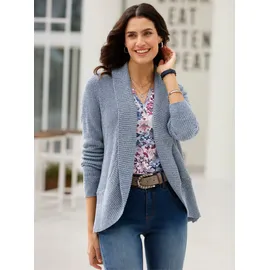 Inspirationen Strickjacke in Rauchblau-Meliert 52