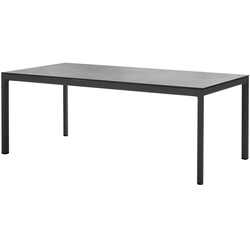 Tisch Drop - 200 x 100 cm, Gestellfarbe undbTischplatte im unteren Bereich wählbar