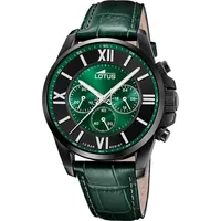 Lotus Herrenuhr Edelstahl grün Lotus Classic Armbanduhr UL18881/1