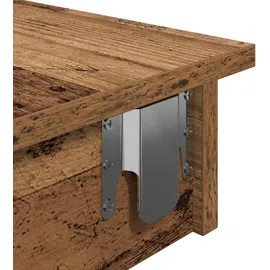 vidaXL Wand-Bartisch 102 x 45 x 103,5 cm Braun