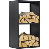 Magnus Kaminholzregal R155 Metall 45 x 30 x 80 cm Schwarz