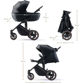 Kinderkraft Prime 2 2in1 Venezian Black, Schwarz