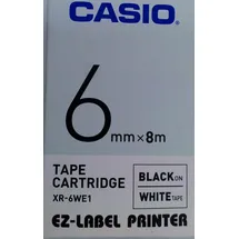 Casio XR-6WE1 Schriftband Bandfarbe: weiß