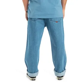 QUIKSILVER Regular-fit-Jeans "Baggy Nineties Wash", Herren, Gr. 31SM, blau (ashley blau), 100% Baumwolle, Jeans